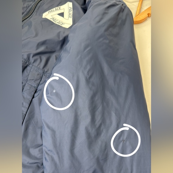 Palace Men Navy Blue Packable Half Zip Jacket Size Large - Picture 8 of 9